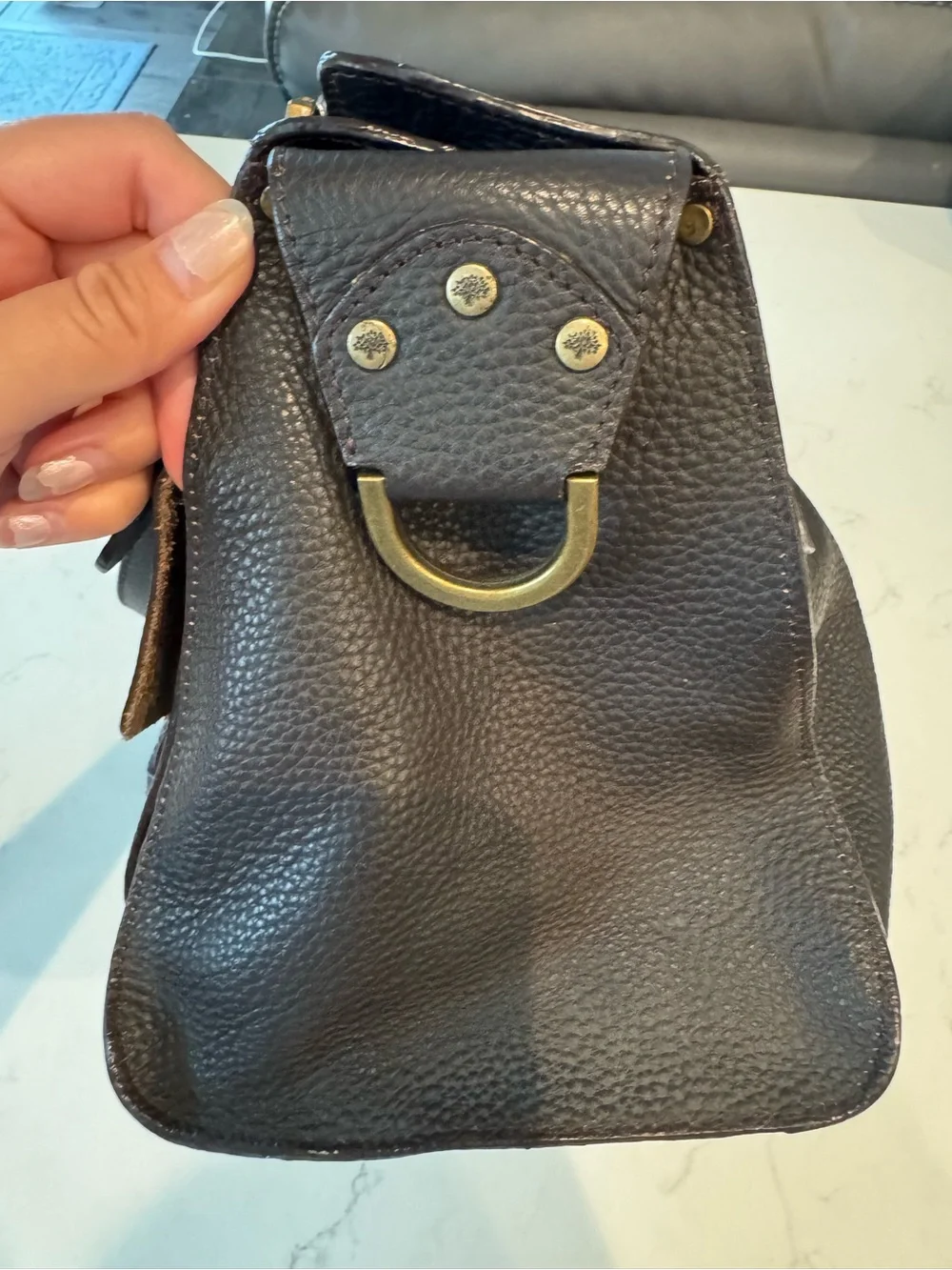Vintage Mulberry Large Roxanne Darwin Leather in Brown